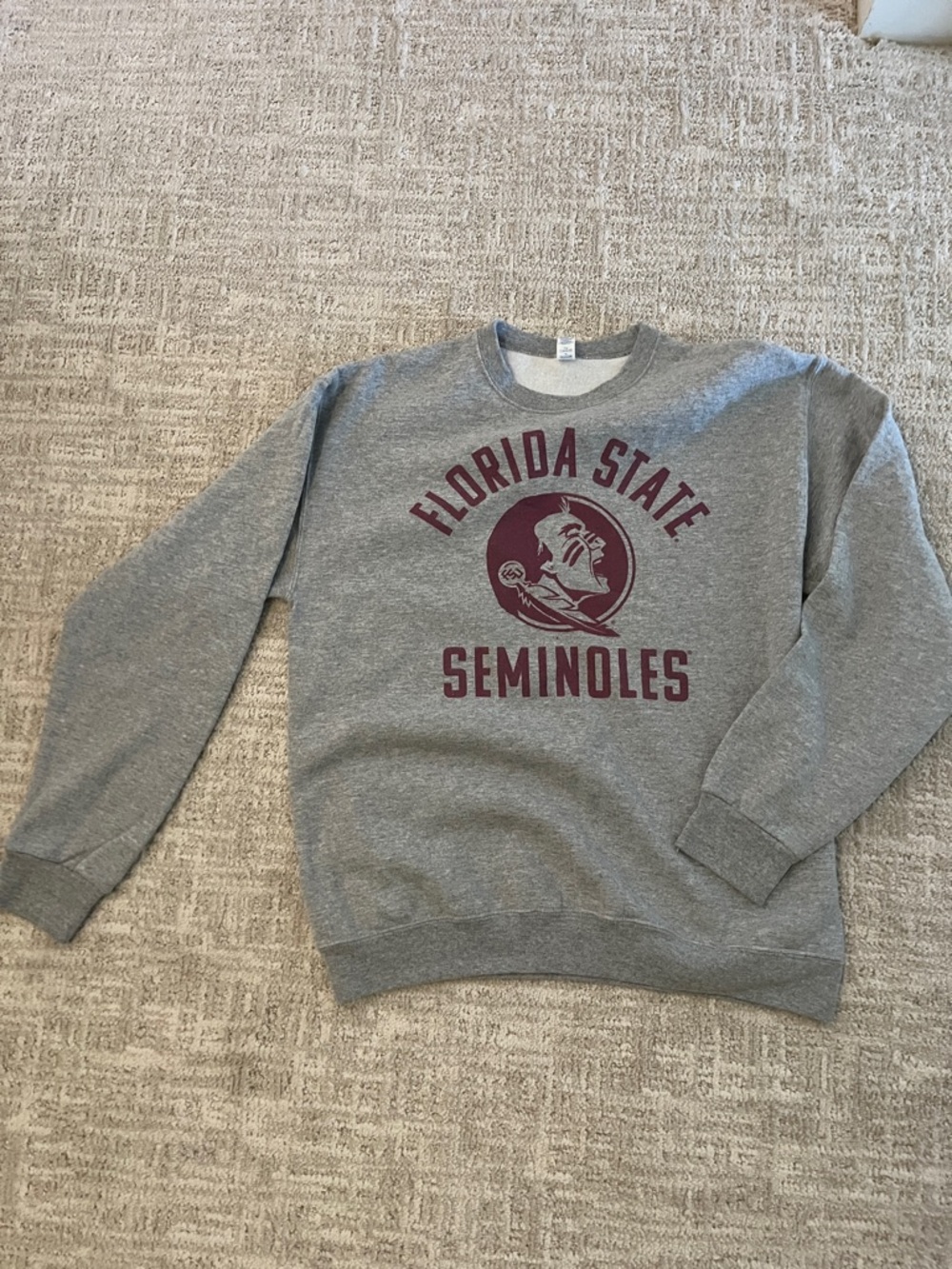 Florida State Seminoles Gray Crewneck Sweatshirt